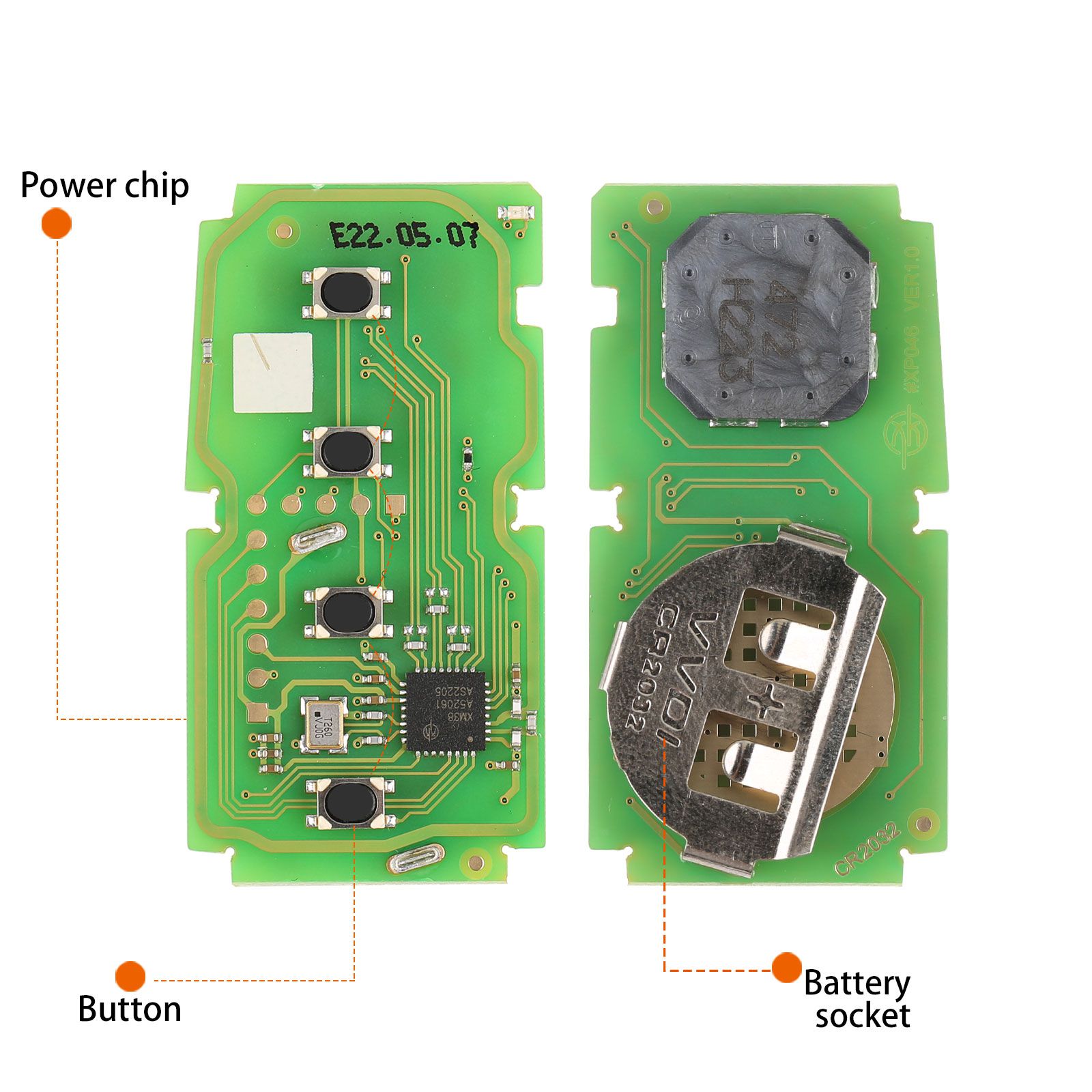 Xhorse XSTO01EN FENG.T Univeral TOY.T Smart Key for Toyota XM38 Support 4D 8A 4A All in One 5pcs/lot