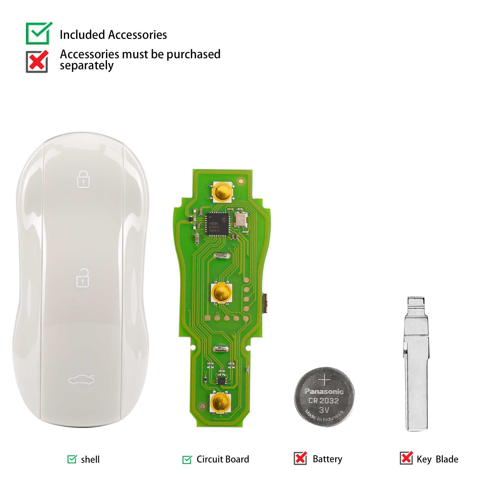 2025 XHORSE XSSC05EN XM38 TOY.T Univesal Smart Key Supercar Style Marble Grey Color 5pcs/lot
