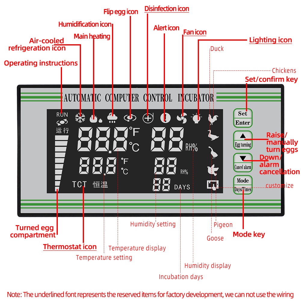 XM-18S Egg Incubator Controller Automatic computer control Incubator Thermostat Full Automatic Multifunction Control System