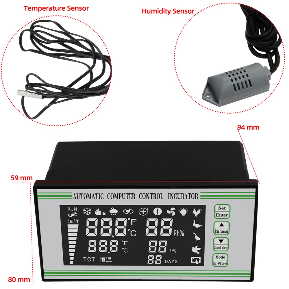 XM-18S Egg Incubator Controller Automatic computer control Incubator Thermostat Full Automatic Multifunction Control System