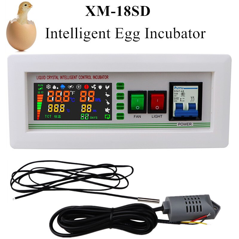 XM-18SD Intelligent Egg Incubator Incubator Controller Thermostat Full Automatic Multifunction Egg Incubator Control System