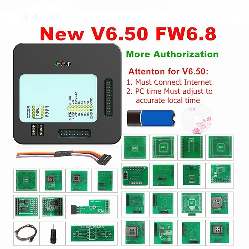 XPROG V6.50  Add V1.36 V850E2 Function New Authorization V5.55 X-PROG M XPROG-M ECU Programmer X Prog M Full Adapters