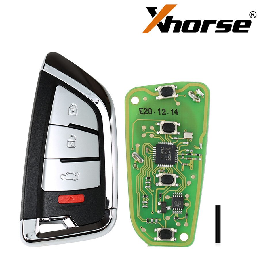Xhorse XSKF20EN Knife Style Universal Smarty Remote Key With 4 Buttons 5pcs/lot