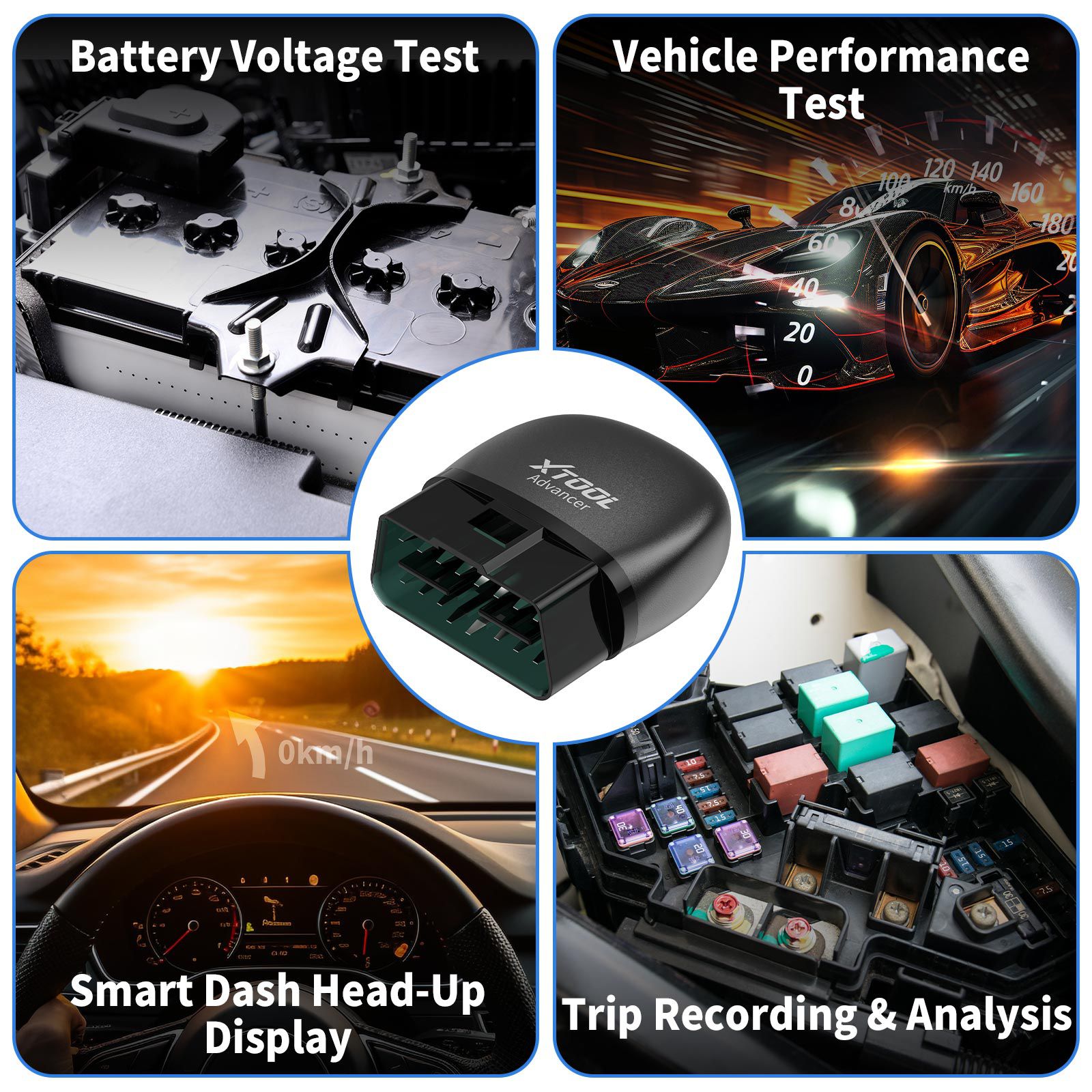 XTOOL AD20 PRO OBD2 Diagnostic Scanner ELM 327 Code Reader with HUD Function Auto Scanner Full System Diagnoses