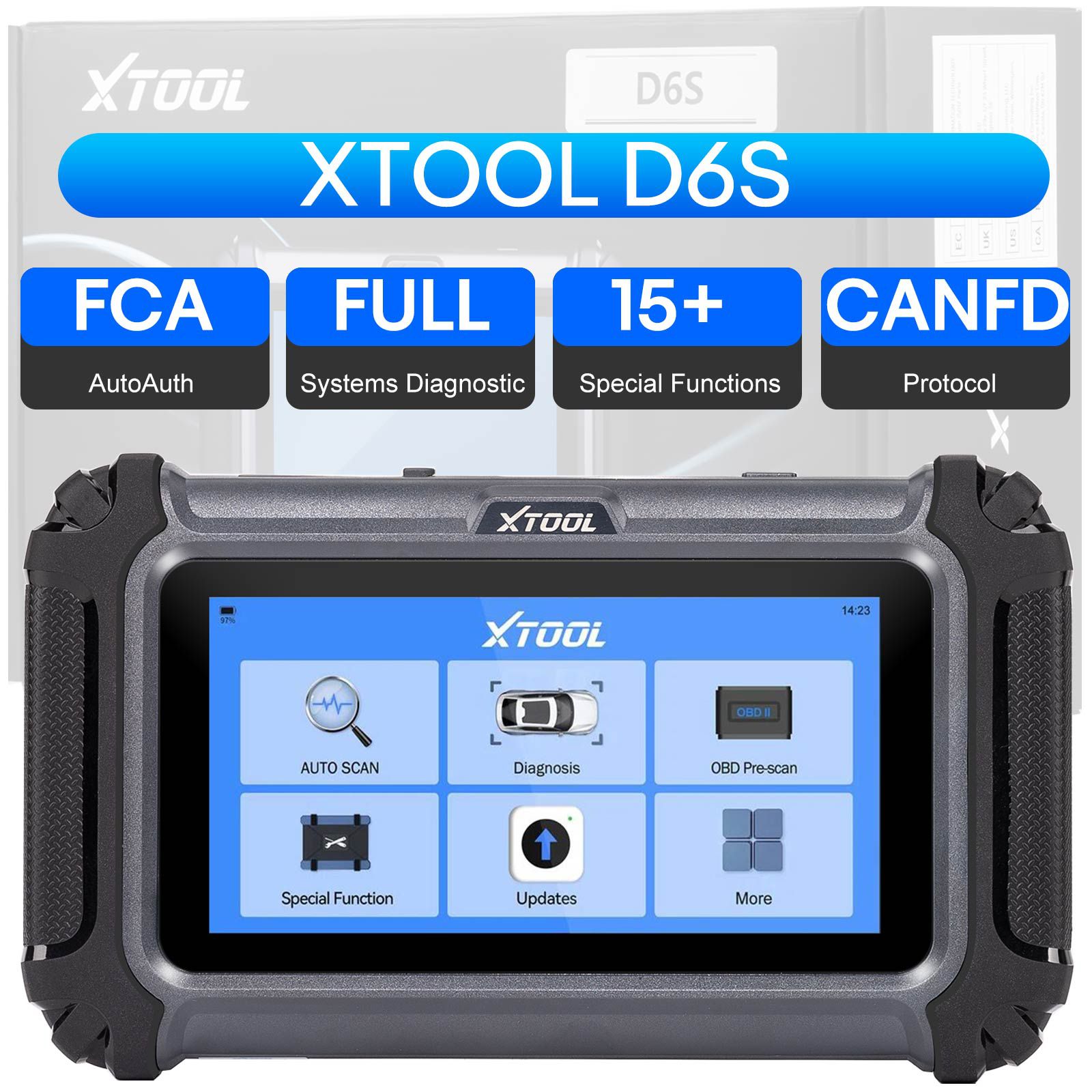 XTOOL D6S Full System Diagnostic Tool with 30 Maintenance Services Free Liftetime Update