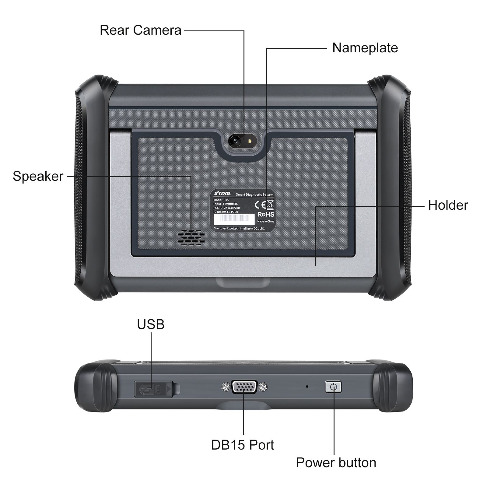 XTOOL D7S Diagnostic Tool Support DoIP & CAN FD, ECU Coding Bidirectional Scanner Key Programming, OE Full Diagnosis
