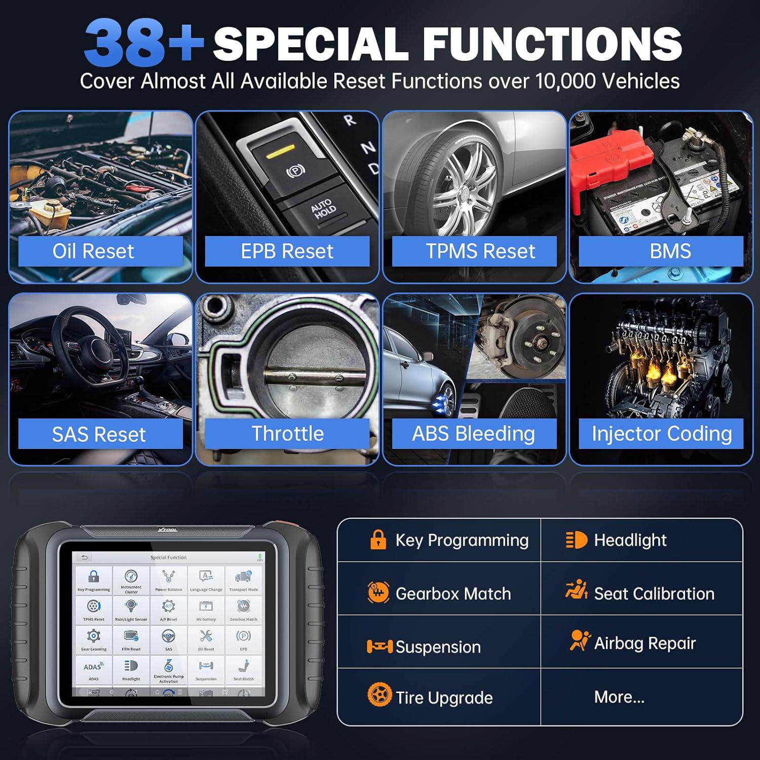 2024 Newest XTOOL D8S Bi-Directional Diagnostic Scan Tool CAN FD & DoIP, ECU Coding, Topology, Key Programming, Full Diagnostics, Upgraded Ver. of D8