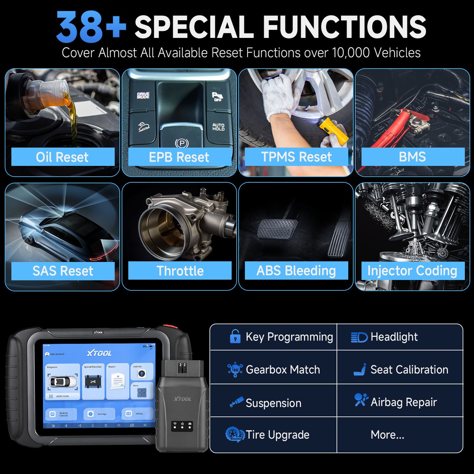 2024 XTOOL D8W WIFI OBD2 Scanner Car Diagnostic Tool With ECU Coding Active Test Key Programming 38 Resets CAN FD DOIP Topology