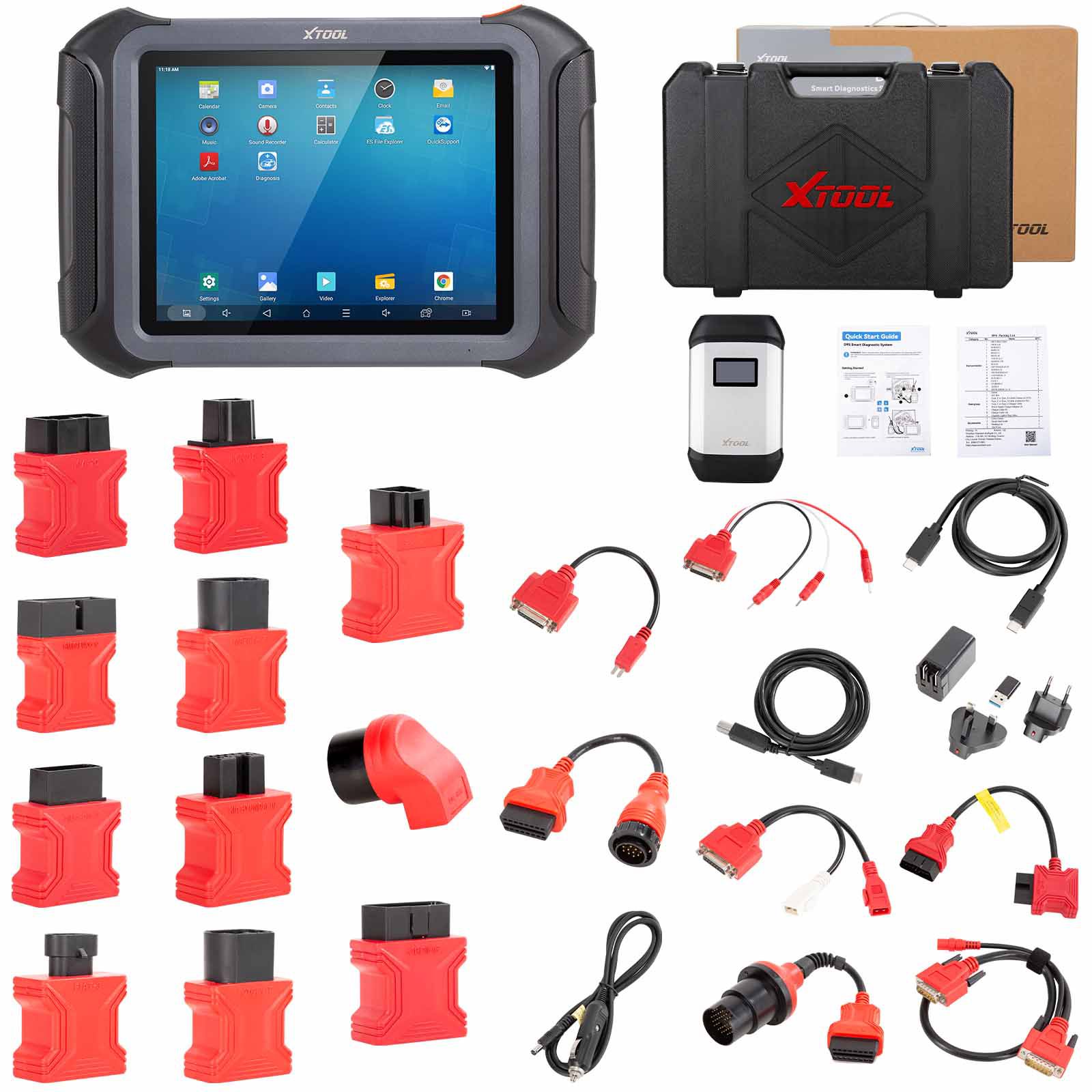 2024 XTOOL D9S Full-System Diagnostic Scanner Support Wifi/Wired Connection DoIP/CAN FD Topology Mapping 40+ Service Functions Upgraded version Of D9