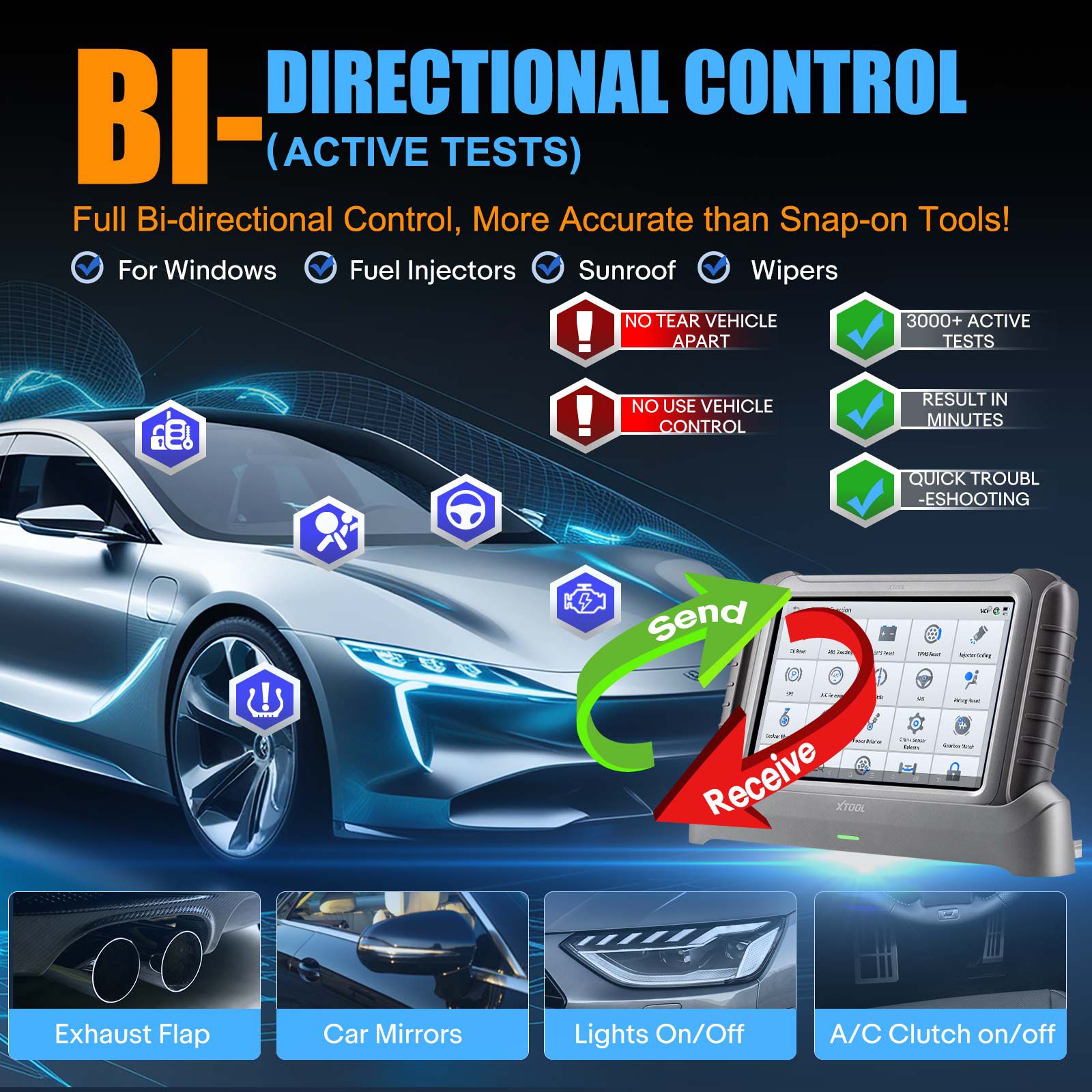 2025 XTOOL INPLUS IP919Pro All Systems Bidirectional Wireless Diagnostic Tool Support DOIP / CANFD & FCA, ECU Programming for BBV, Test Plan for BMW