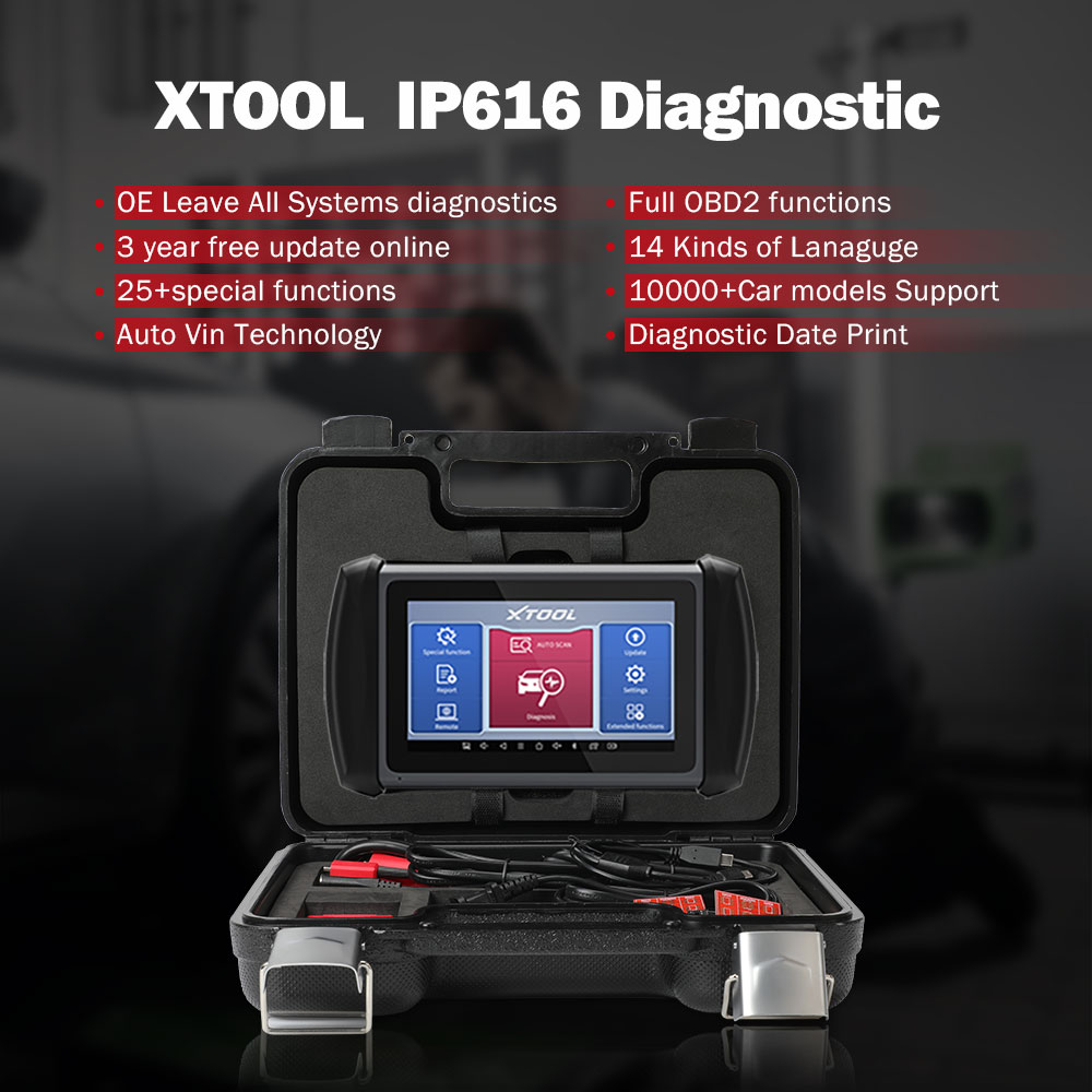 XTOOL IP616 OBD2 Scanner Automotivo Car Diagnostic Tools OBD2 Scanner Code Reader OBDII Key Coding Tool 28+Reset Function