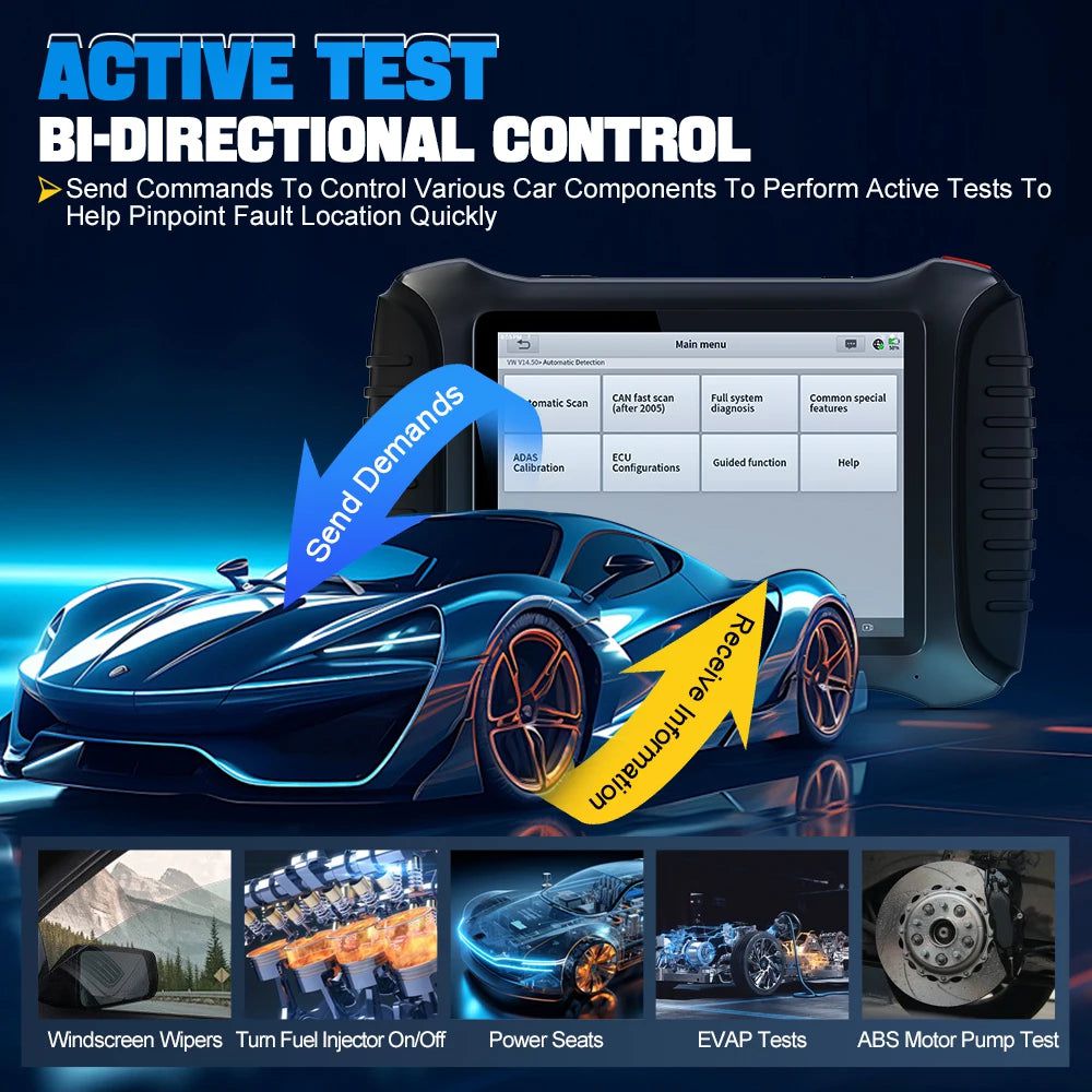 XTOOL InPlus IP900 OE-Level Full System Diagnostic Support ECU Coding DOIP / CANFD Protocol & FCA AutoAuth