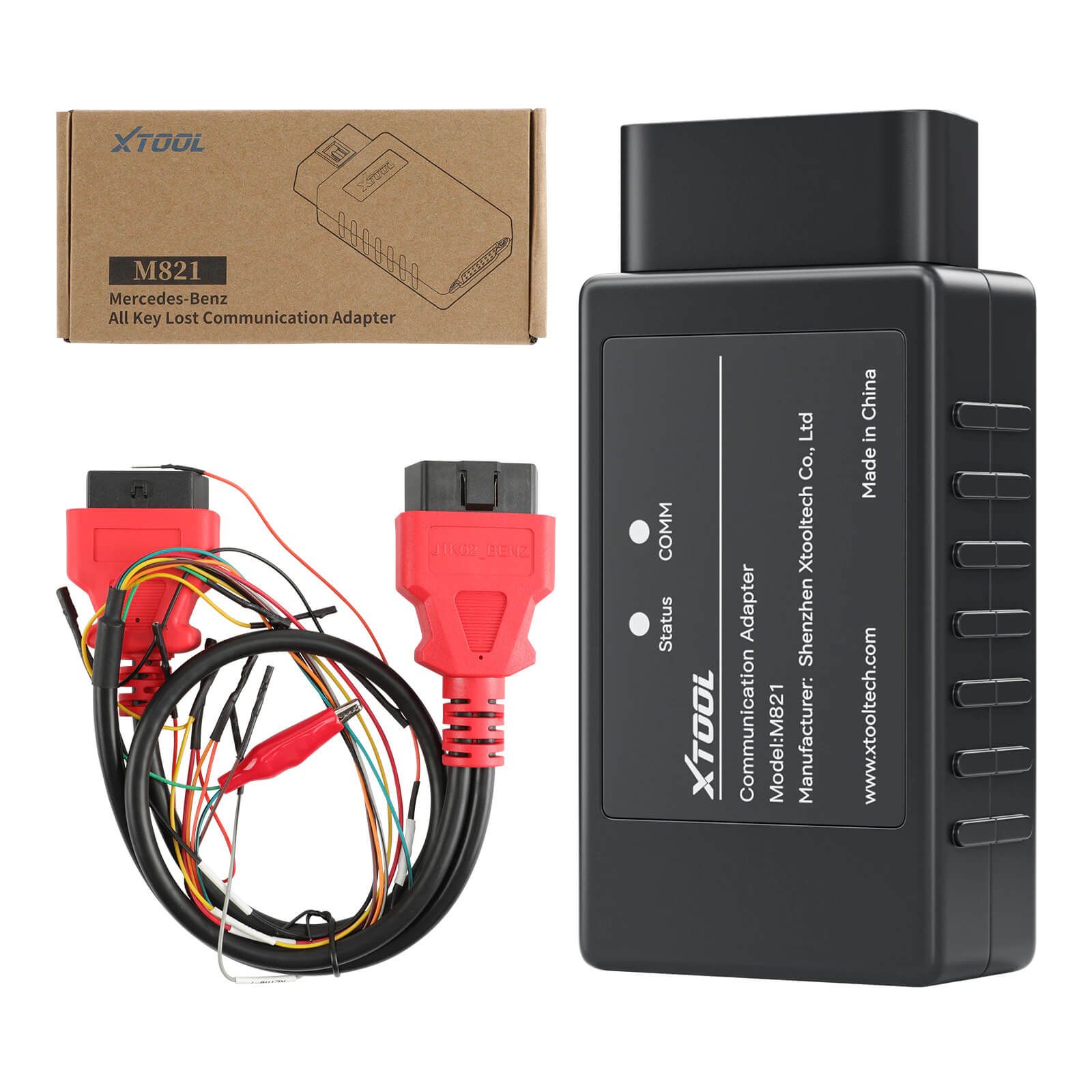 XTOOL M821 M822 Mercedes-Benz Adapter Work with KC501/X100 Pad3/X100 Max Key Programmer For Mercedes-Benz All Keys Lost