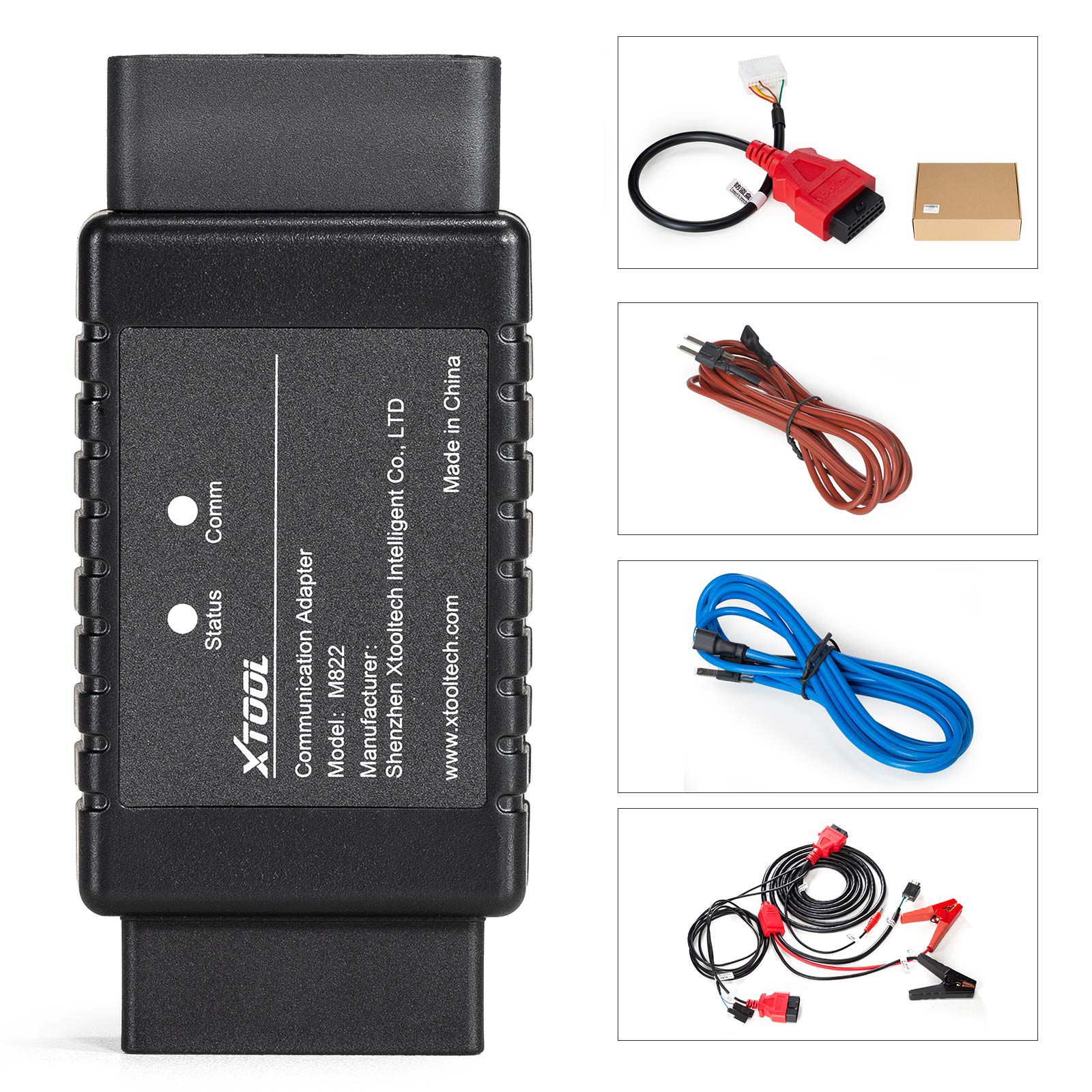 XTOOL M822 TOYOTA Adapter works with KC501/ KS-1 Emulator for X100PAD3/X100PAD Elite/X100MAX For Toyota 8A All Key Lost Programming
