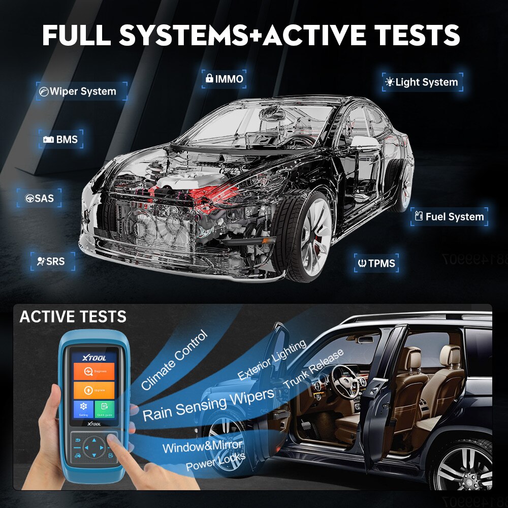 XTOOL PS701Pro PS701 Pro Diagnostic Tools With Active Test/BT For Lexus For Toyota For Kia For Isuzu For Subaru For Nissan Online Update