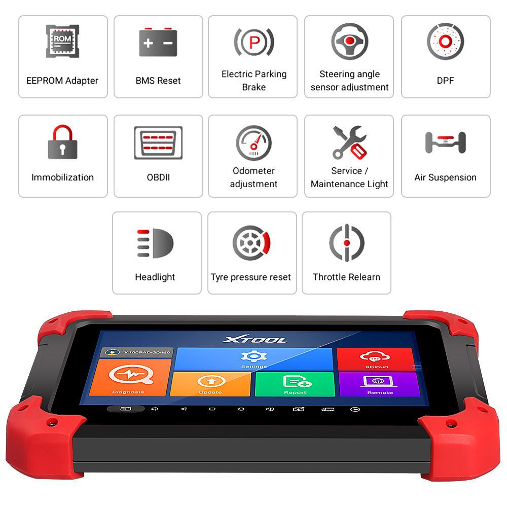 XTOOL X100 PAD X-100 Auto Car Key Programmer with Built-in VCI Supports Oil Reset and Odometer Correction Obd2 Diagnostic All Key