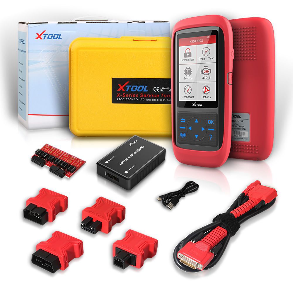 XTOOL X100 Pro2 Special Functions Auto Key Programmer Car Code Reader Scanner Mileage Adjustment including EEPROM Adapter Free Update