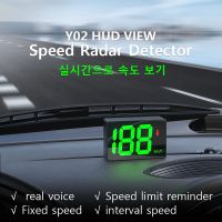Y02 GPS Speedometer Speed Radar Detector HUD Display Digital Speed Alarm MPH KMH Altitude Display Projector for All Car