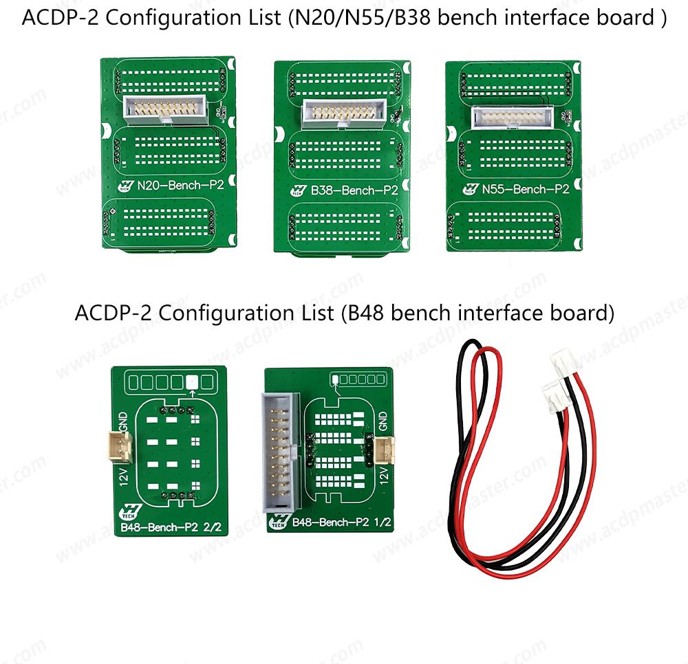 Yanhua Mini ACDP-2 for BMW FEM/BDC Package with Module 2/3 and B48/N20/N55/B38 Bench Interface Board for FEM/BDC Programming ISN Read/write