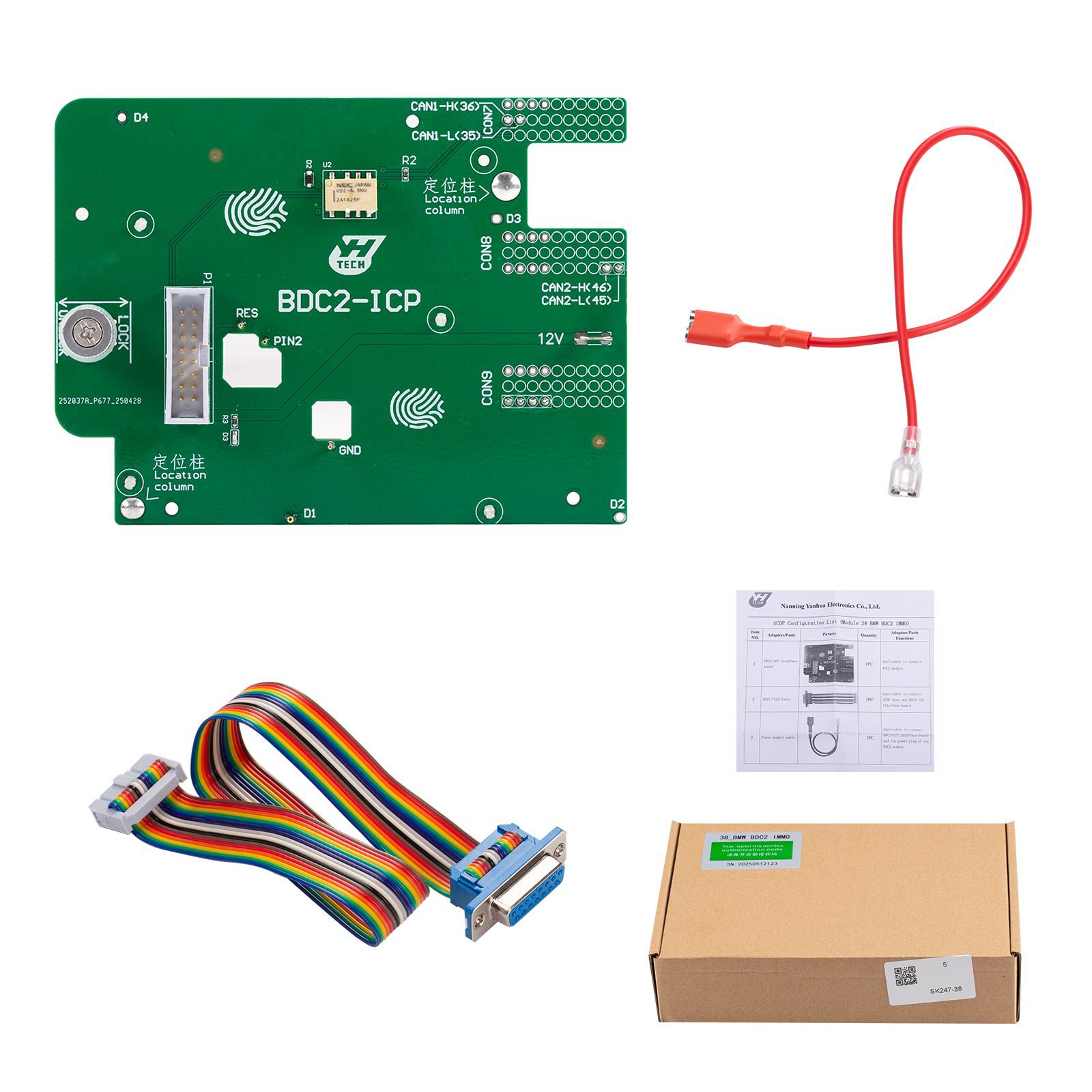 Yanhua ACDP-2 Module 38 with BMW BDC2 Keys Learning Bench Platform for BMW G Series BDC2 Key Matching Adding and All Keys Lost Free BDC3 BCP Board