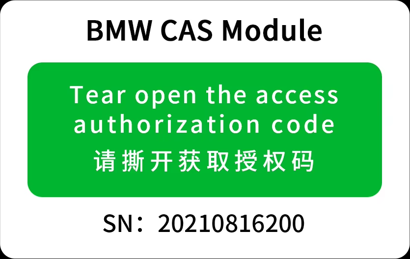 A500 License for BMW CAS1-CAS4+ Key Programming via OBD License Of Yanhua Mini ACDP Module 1