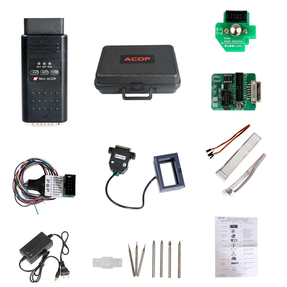 Yanhua Mini ACDP Key Programming Master Basic Module with BMW CAS1 CAS2 CAS3 CAS3+ CAS4 CAS4+ IMMO Key Programming and Odometer Reset Adapter