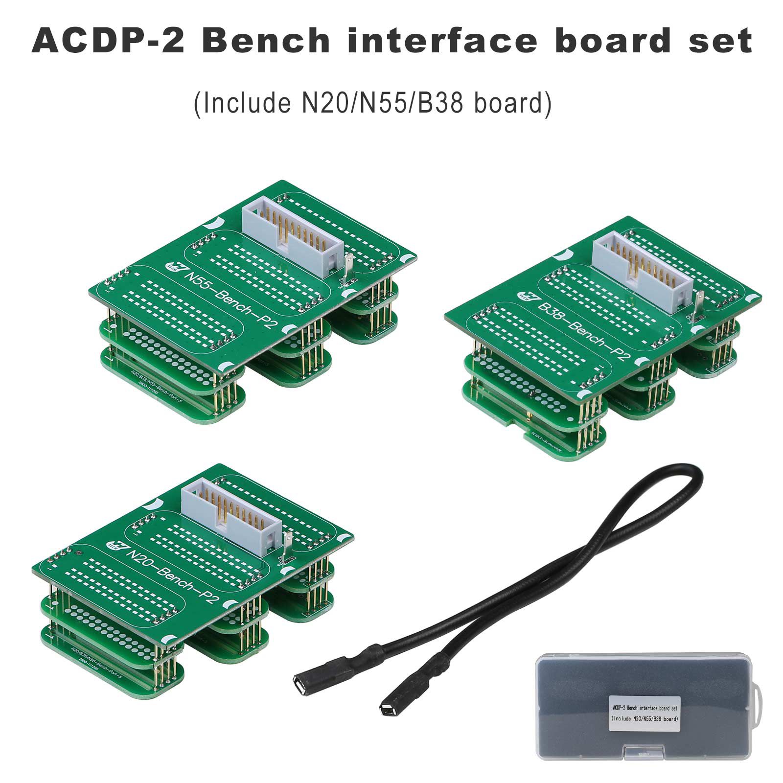 Yanhua Mini ACDP-2 BMW IMMO Package with Module1/2/3 for BMW CAS1-CAS4+/FEM/BMW DME ISN Read & Write Added B48/N20/N55/B38 Bench Board