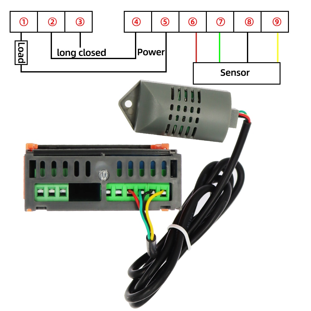 ZFX-13001 Humidity Controller Hygrometer Controller 1% ~ 99% RH 220V 10A Hygrostat Humidistat PU Delay Protection Function