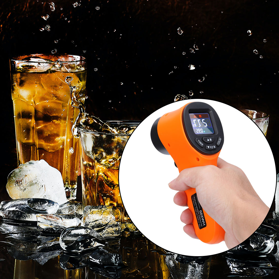 -50~550°C Non-Contact Infrared Kitchen Thermometer