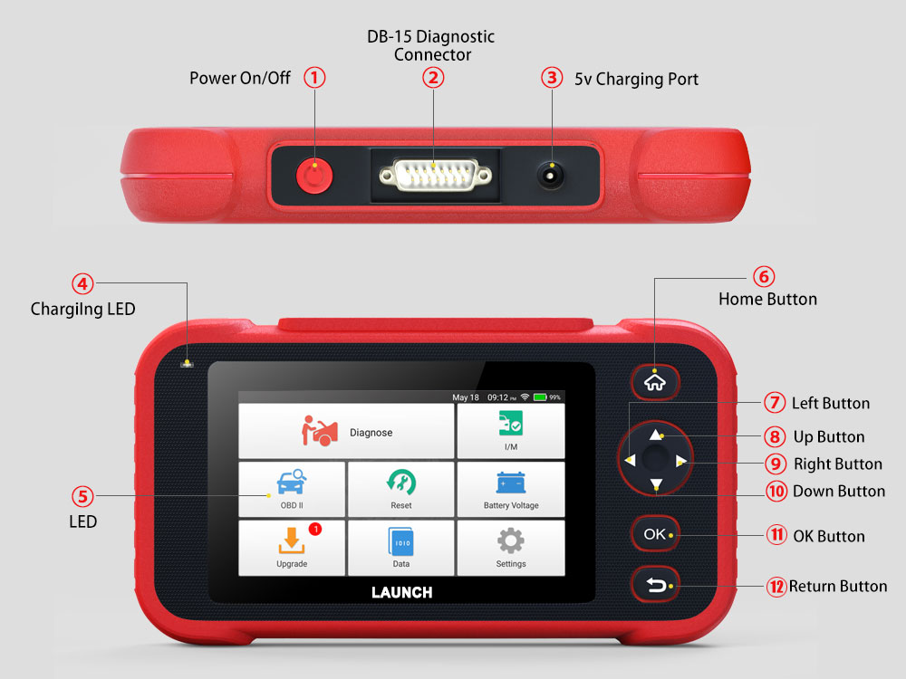 LAUNCH X431 CRP129i Professional OBD2 Automotive Scanner