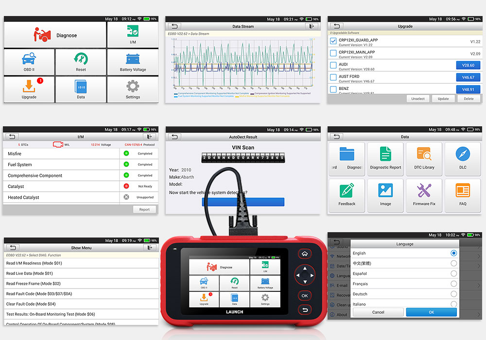 LAUNCH X431 CRP129i Professional OBD2 Automotive Scanner