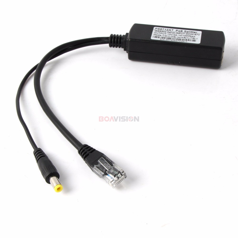 DC 12V POE Splitter