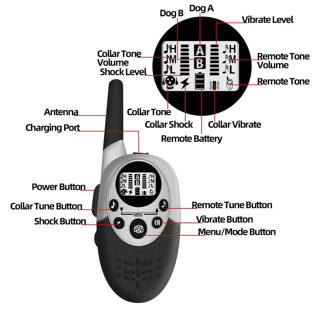 1000m Waterproof Dog Trainer 