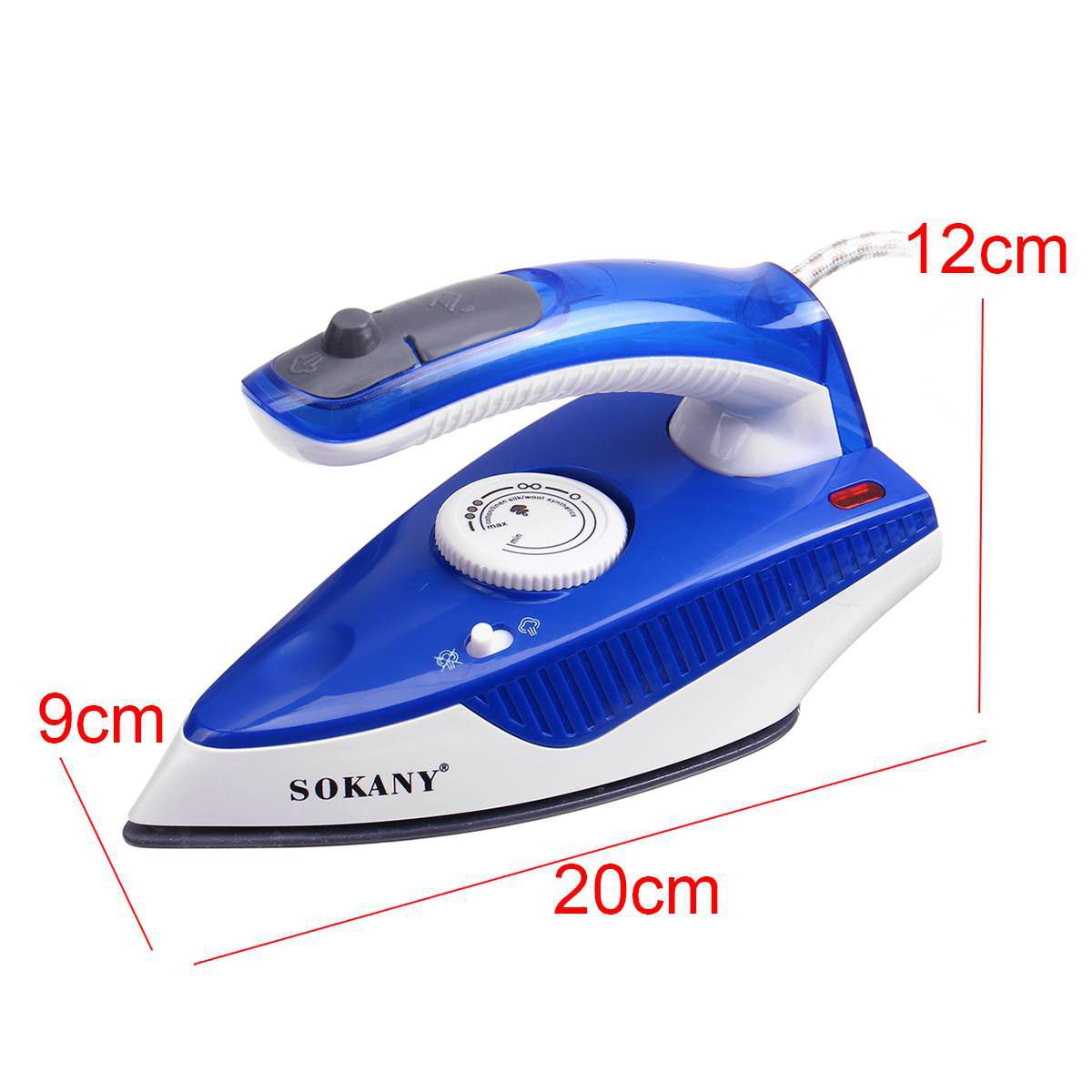 1000W Mini Spray Steam Iron Ceramic Coating Soleplate Fo