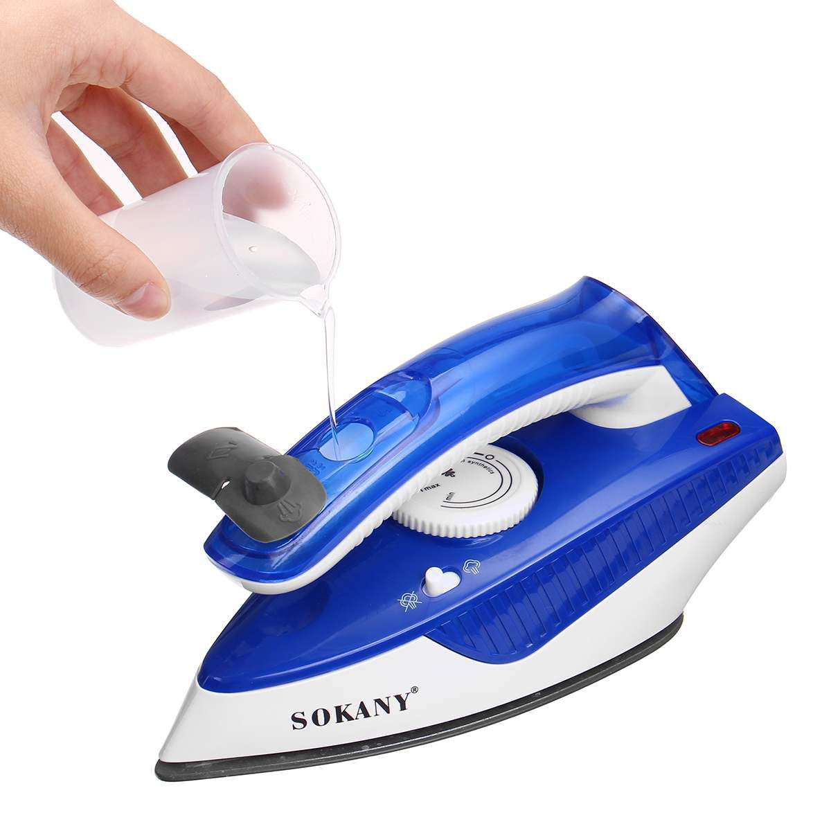 1000W Mini Spray Steam Iron Ceramic Coating Soleplate Fo