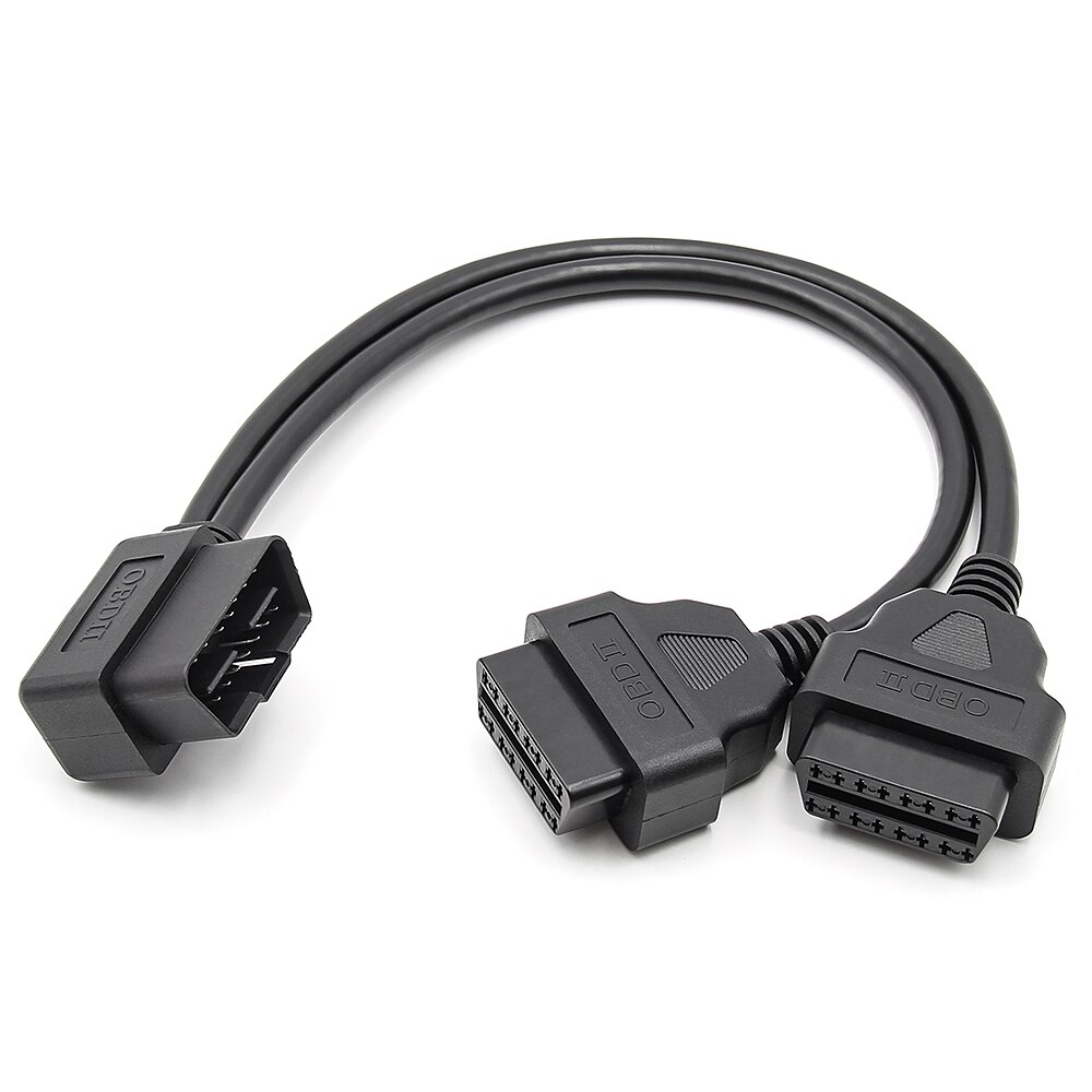 1ft 30cm OBD2 16 Pin Right Angle Splitter 