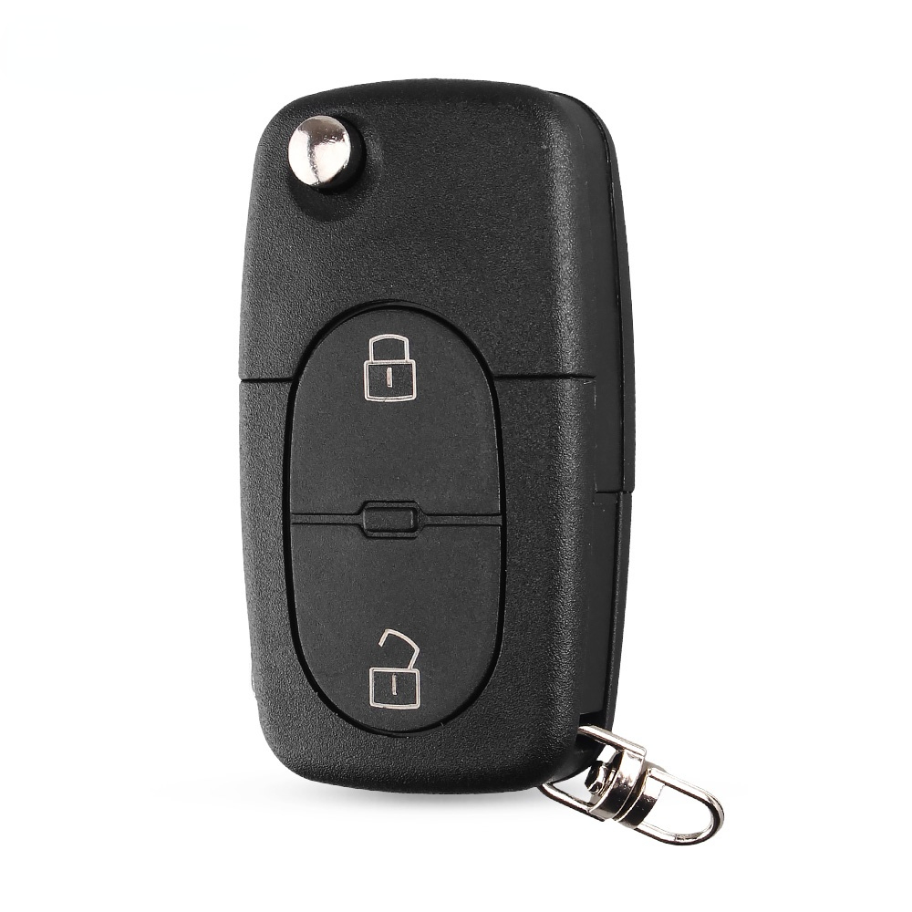 2 Button Flip Folding Car Remote Key Case Fob Shell 