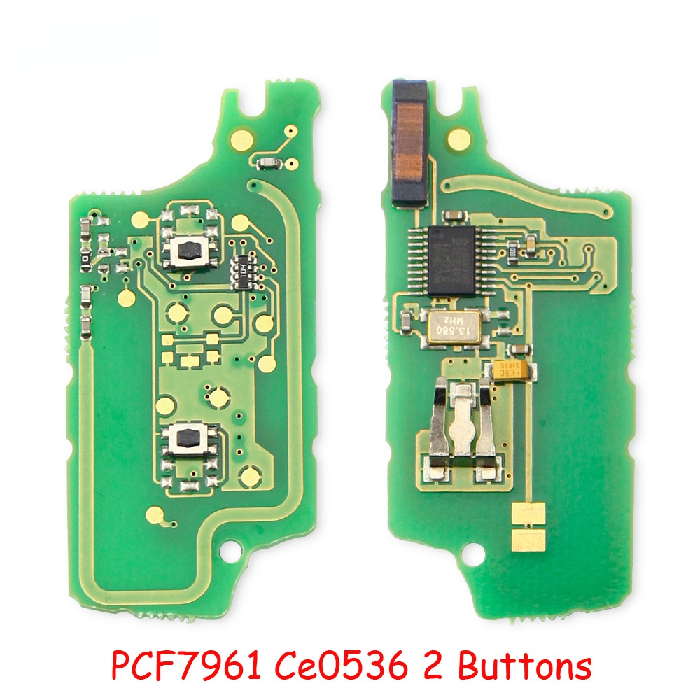 2 Buttons ASK CE0536 Flip Remote Key Electronic Circuit 