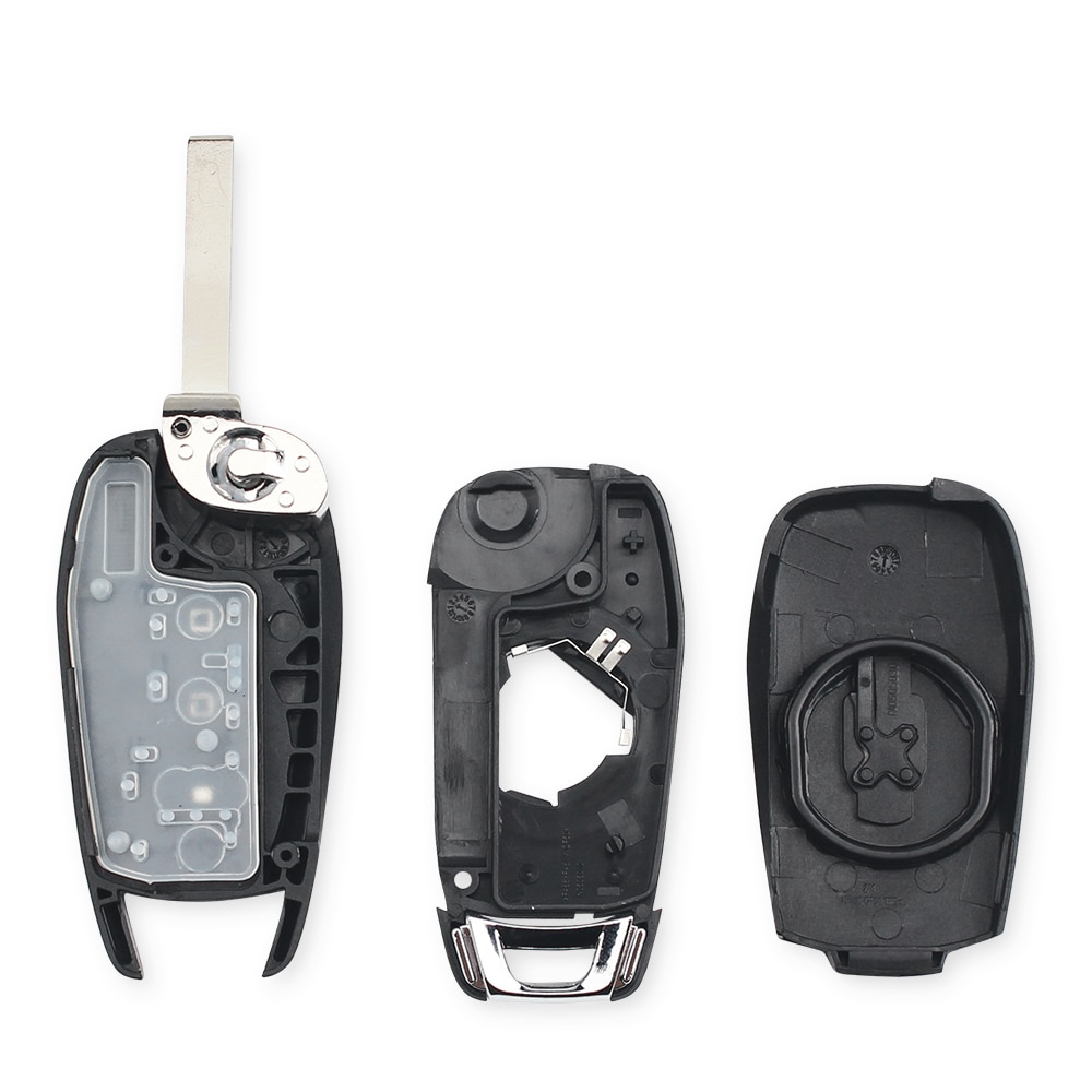 3 Buttons Filp Folding Car Remote Key Shell Case Replace