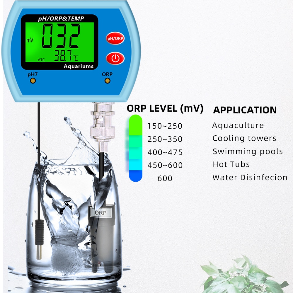 3 in 1 pH ORP&Temp tester Digital pH tester ORP meter