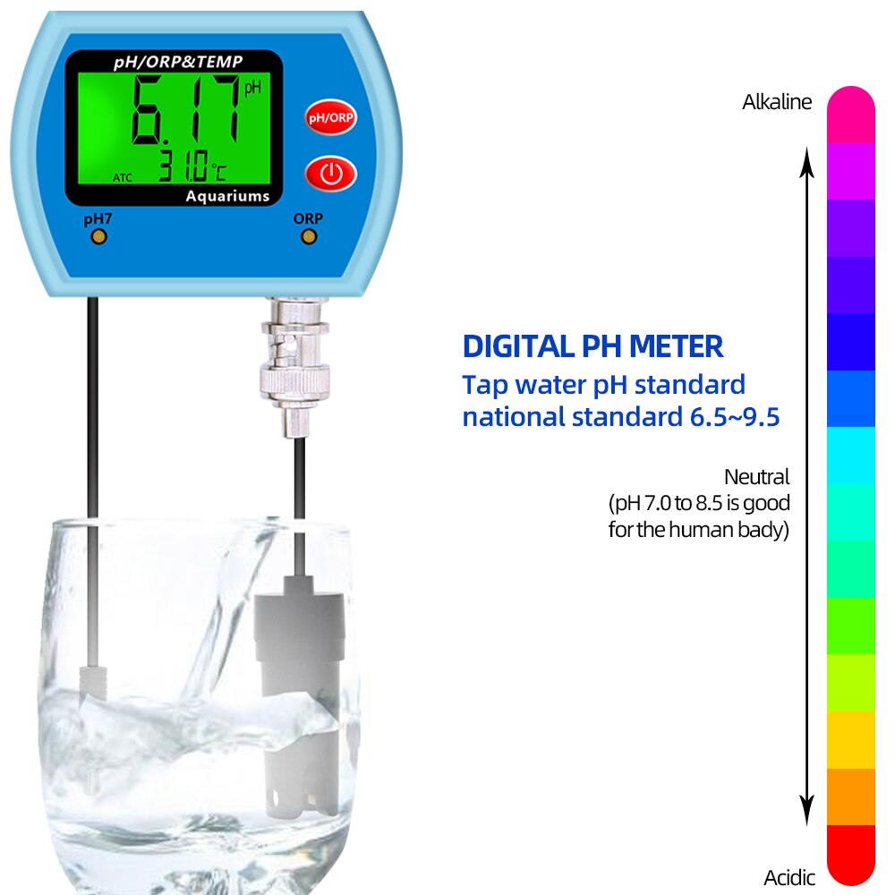 3 in 1 pH ORP&Temp tester Digital pH tester ORP meter