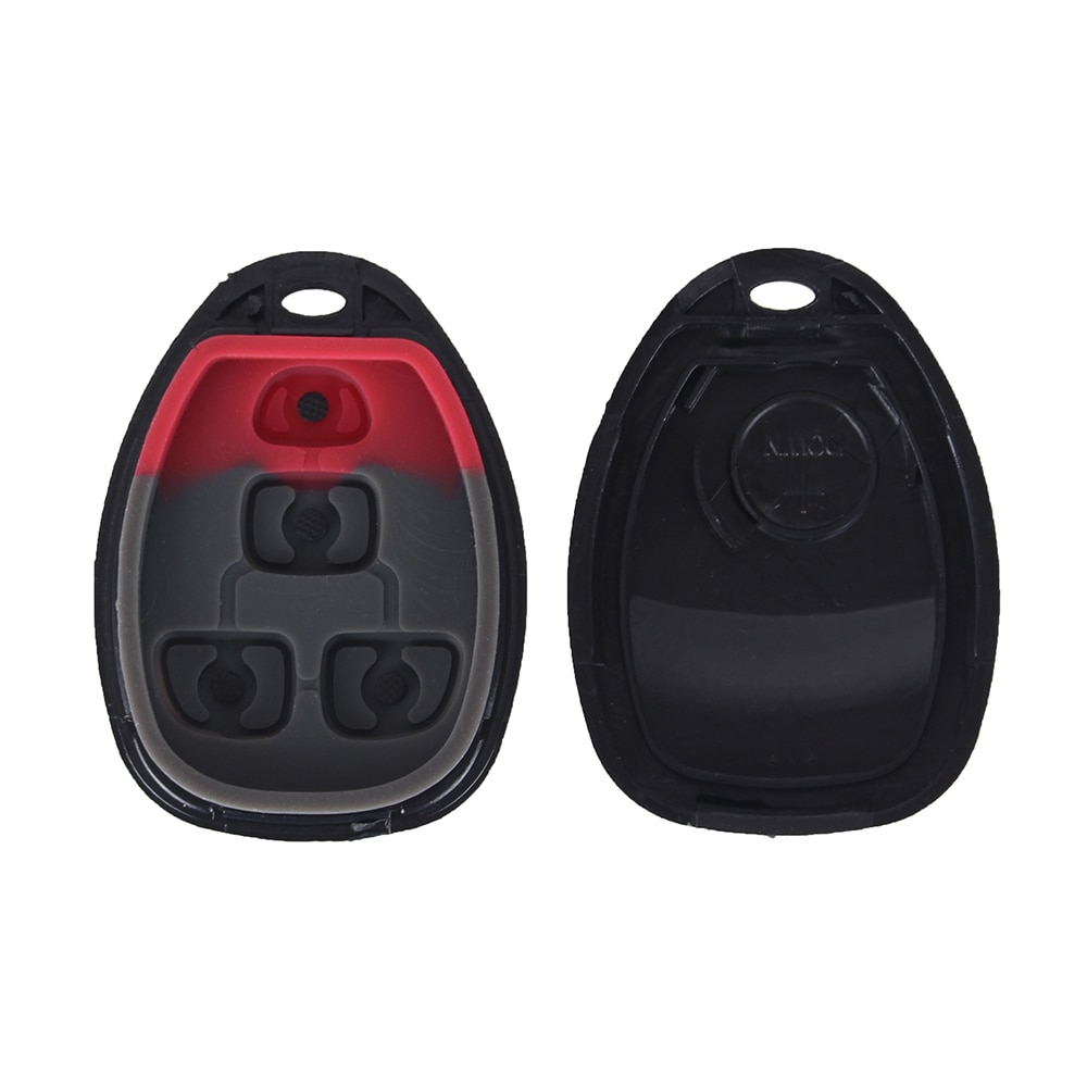 3+1 4 Button & Pad Remote Car Key Case Shell Fob 