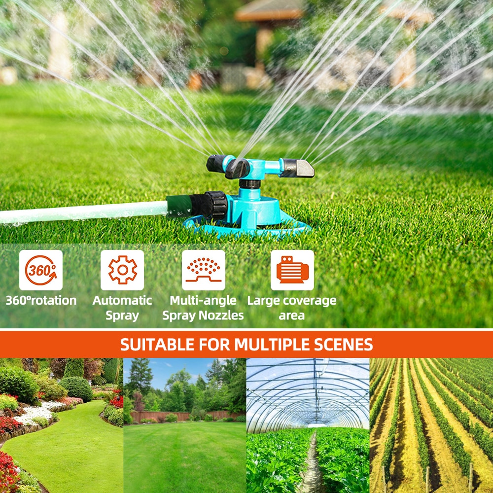 360 Degree Automatic Rotating Garden Lawn Water 