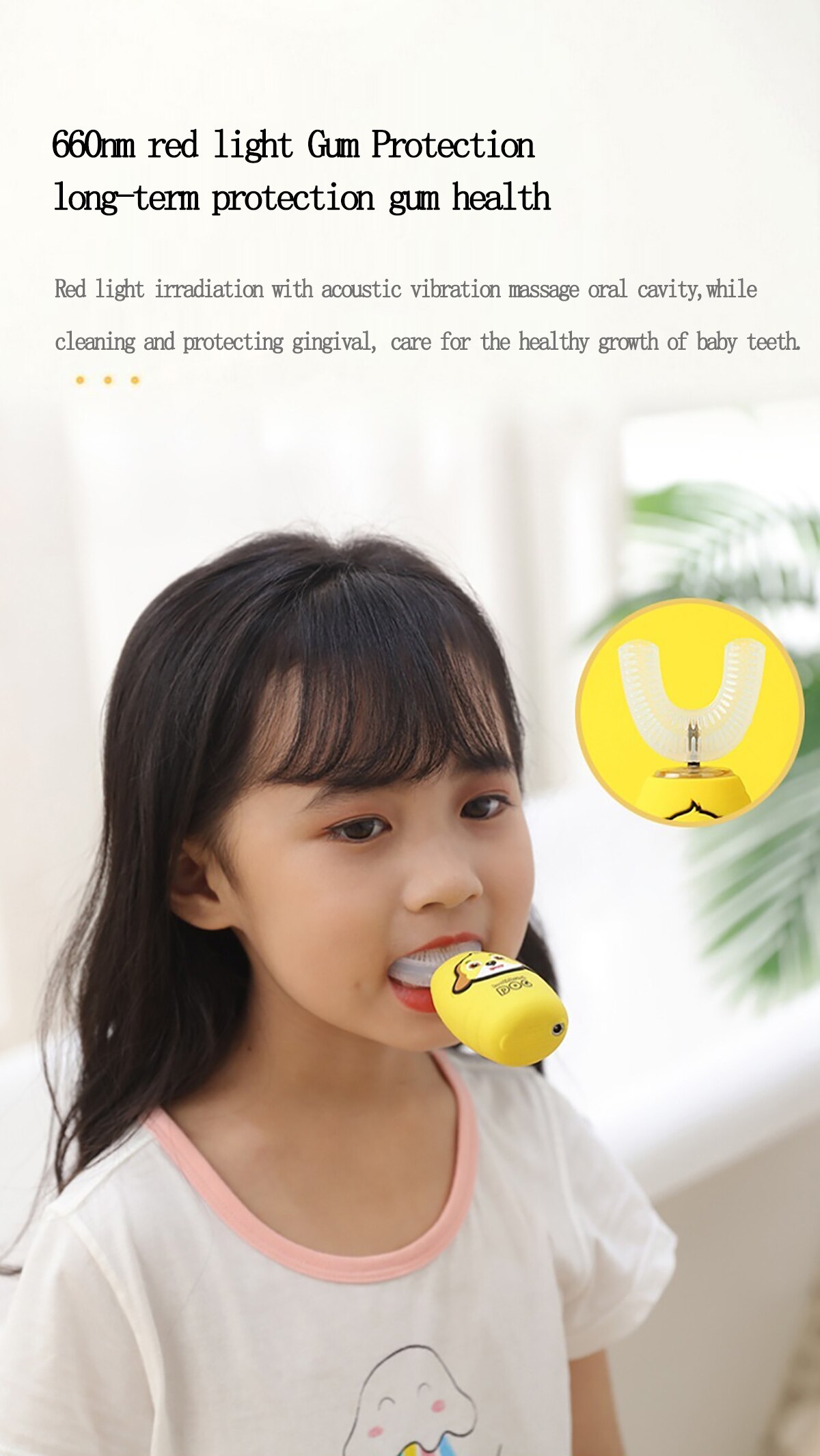 360 Degrees Children Sonic Toothbrush Intelligent Automa