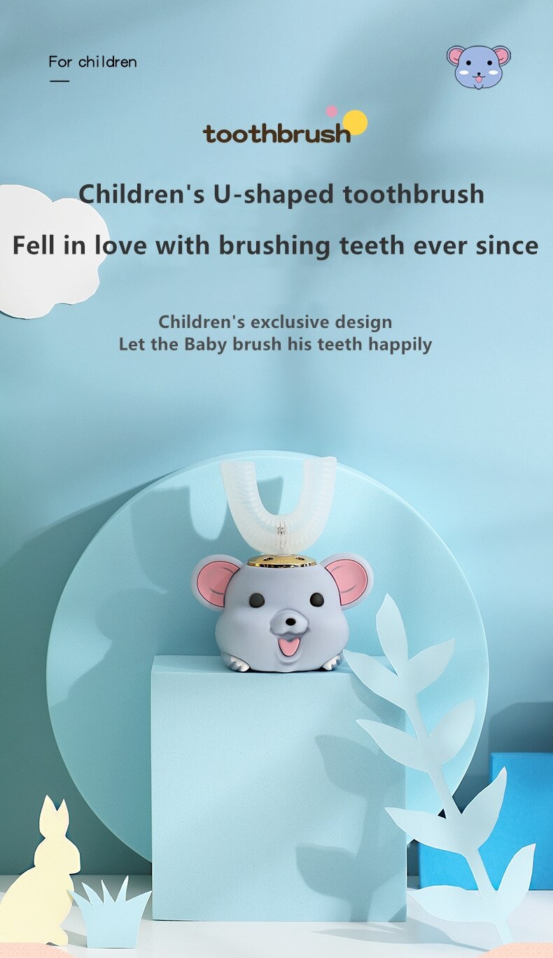 360 Degrees Sonic Electric Toothbrush Silicon Automatic
