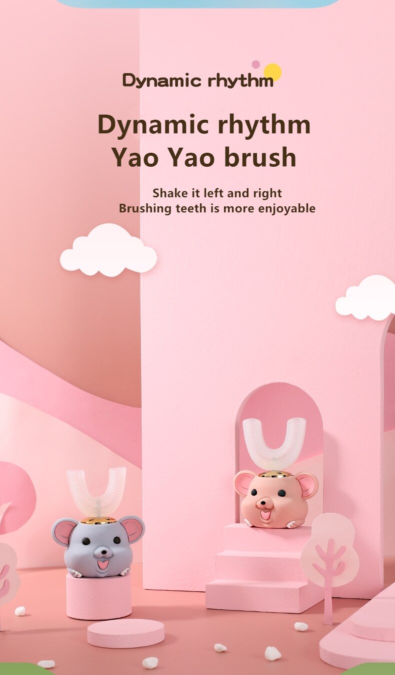 360 Degrees Sonic Electric Toothbrush Silicon Automatic