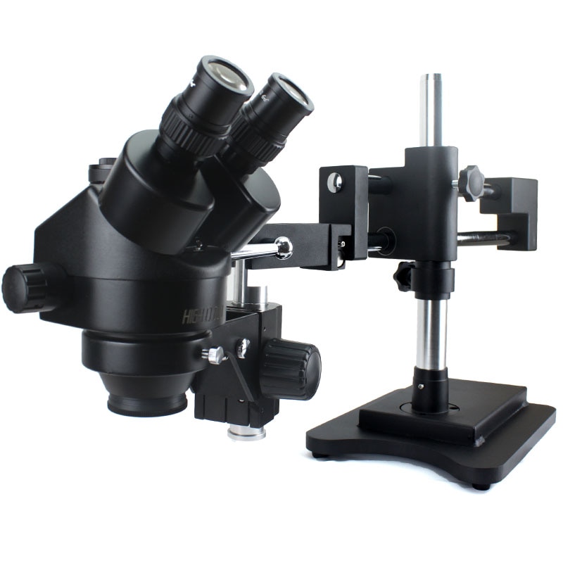 3.5X-90X Double Boom Zoom Simul Focal Trinocular Stereo