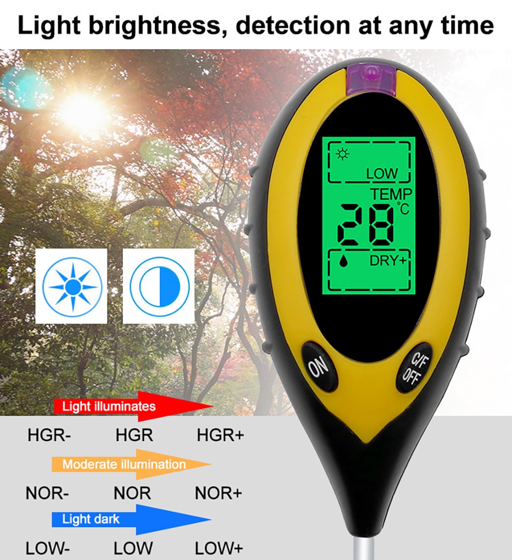 4 In 1 Digital PH Meter