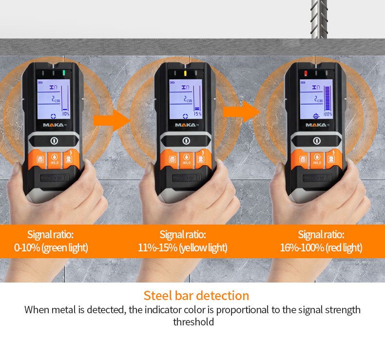 MKL-D01 4 In 1 Wall Wood Stud Detector Finder Scanner