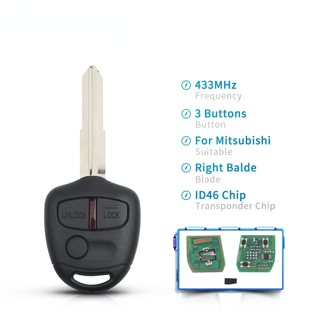 433MHz 2/3 Buttons Car Remote Key ID46 Chip 